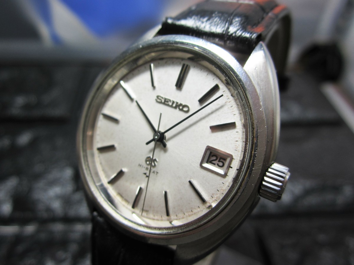 ガラス無傷　45GS トノー型ケース　グランドセイコー　4522-7010　SEIKO　Cライン　手巻き　デイト　メンズ_画像4