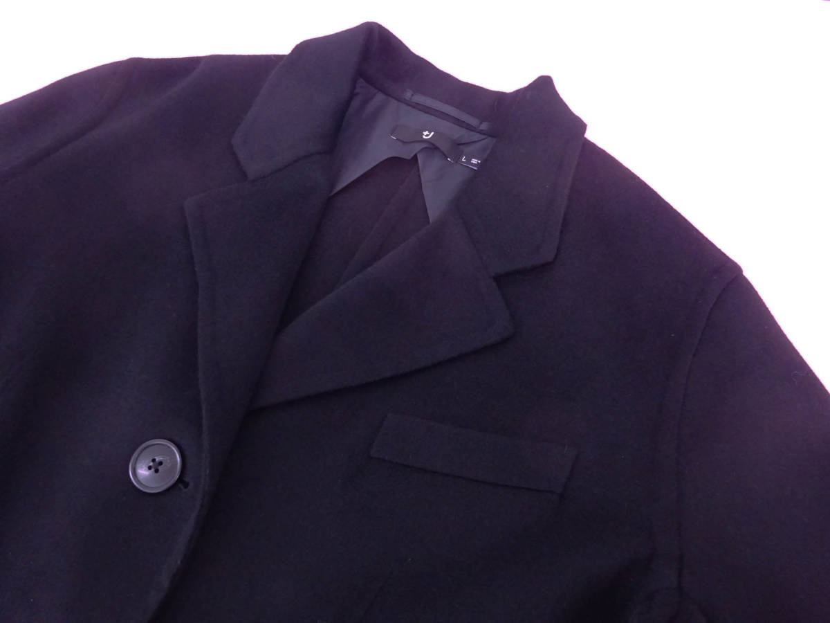 ＋J UNIQLO  плюс .../...　　... Miya   бренд  　 превышать  размер   пиджак  　　 черный 　L　 новый товар  неиспользованный товар  