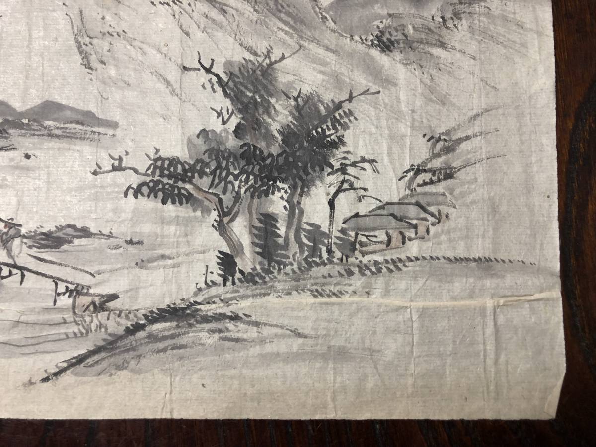 肉筆水墨画　蔵出し品　銘・落款有　Ｉ1228Ｄ_画像4