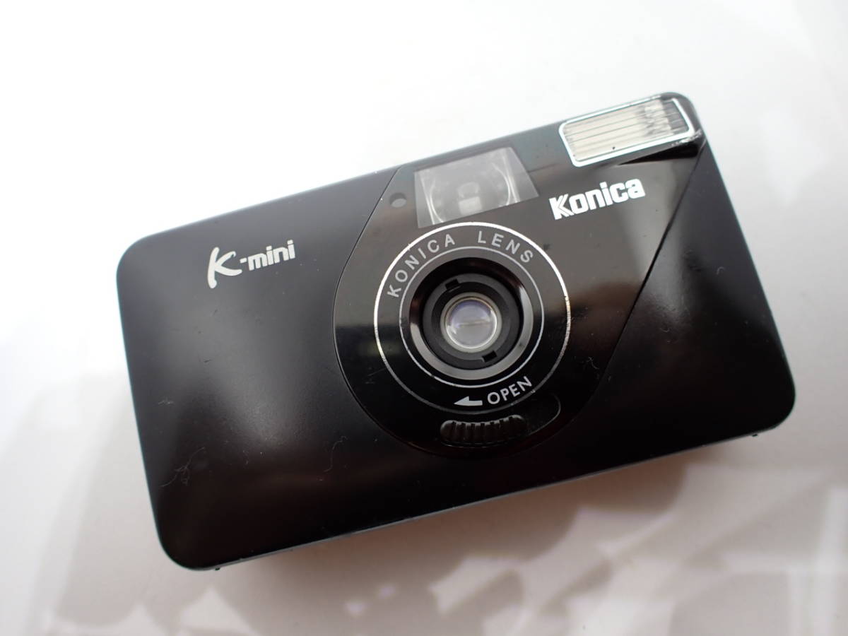 動作確認済み　KONICA　K-mini　ブラック　２台　コニカ　Ｋミニ　簡単カメラ　写ルンです
