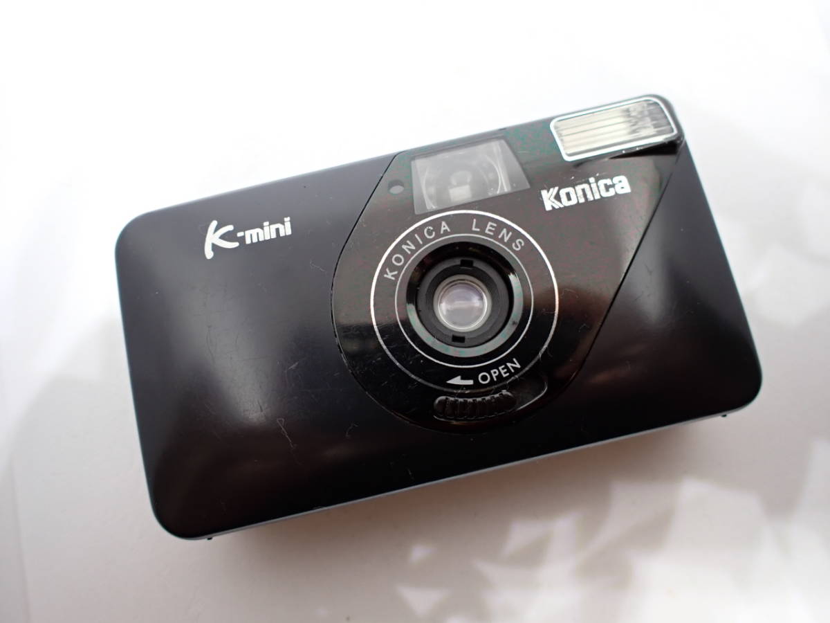 動作確認済み　KONICA　K-mini　ブラック　２台　コニカ　Ｋミニ　簡単カメラ　写ルンです