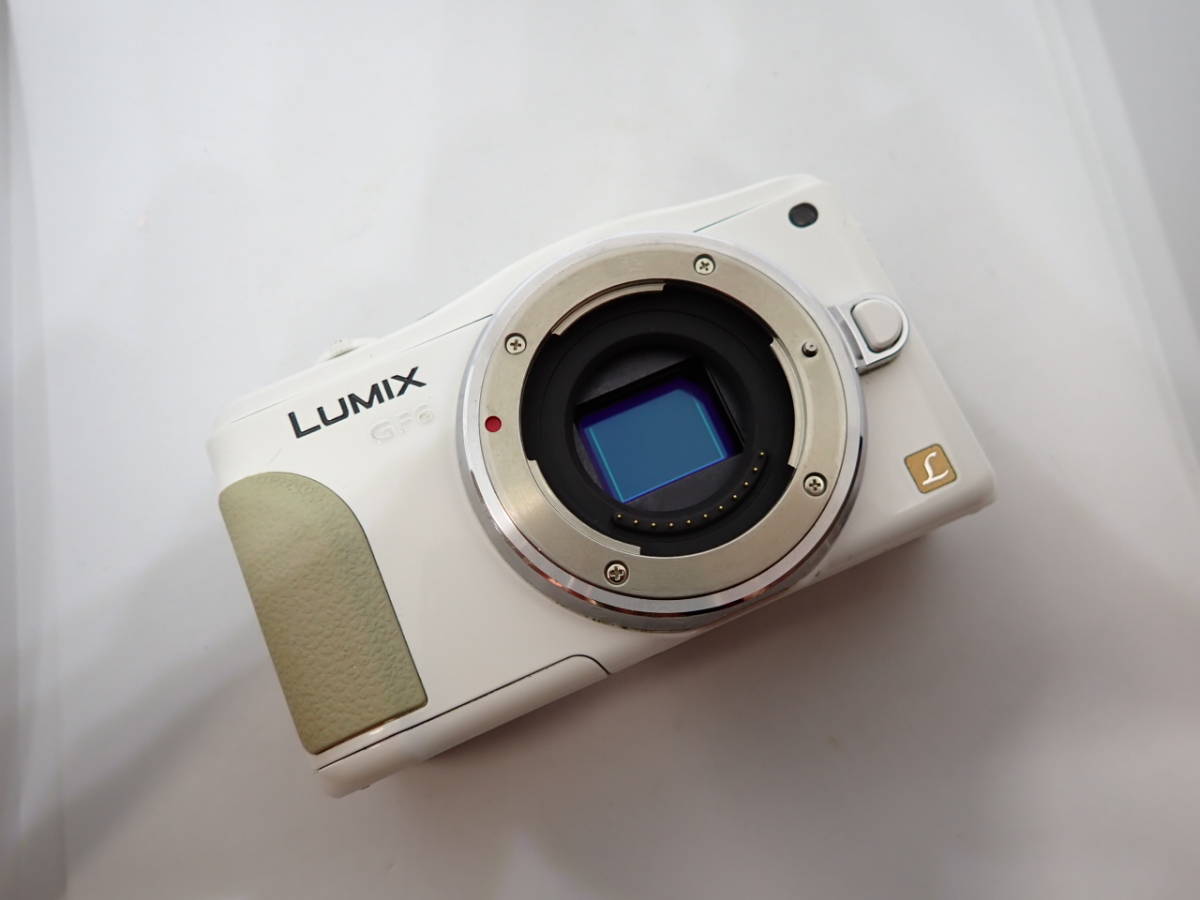 ジャンク　Panasonic　LUMIX　DMC-GF6　パナソニック　ルミックス　ＧＦ－６　ホワイト_画像2