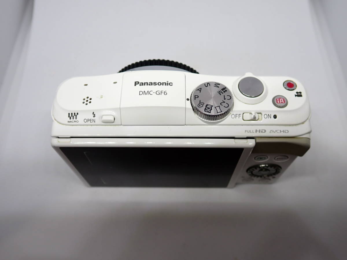 ジャンク　Panasonic　LUMIX　DMC-GF6　パナソニック　ルミックス　ＧＦ－６　ホワイト_画像4