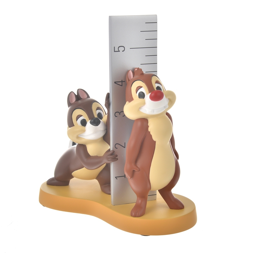 ディズニーストア チップ＆デール フィギュア 置物 身長測定 ものさし CHIP AND DALE 箱付き未使用品_画像3