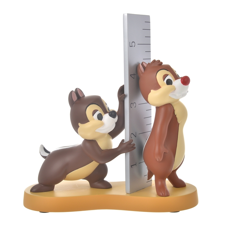 ディズニーストア チップ＆デール フィギュア 置物 身長測定 ものさし CHIP AND DALE 箱付き未使用品_画像1