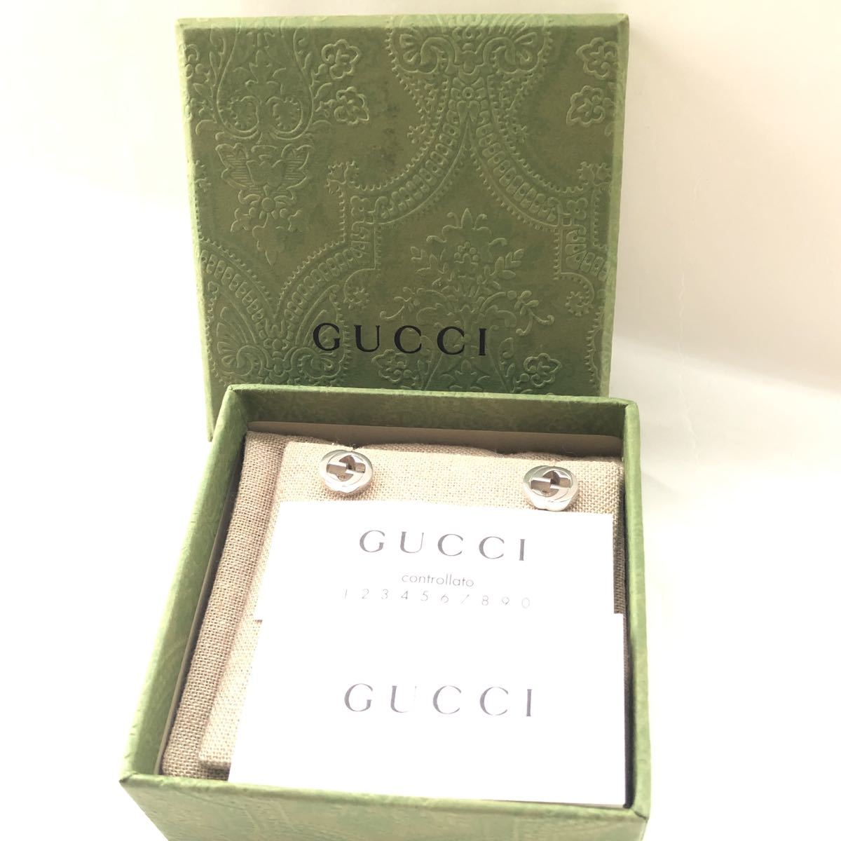 【中古全国送料無料】GUCCI グッチ インターロッキングG ピアス SV925_画像8