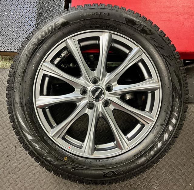 スバル　XV　GP系　スタッドレスセット　2022年製造　17インチ　WAREN　ブリヂストン　VRX2　225/55-17　225/55R17　97Q_画像5