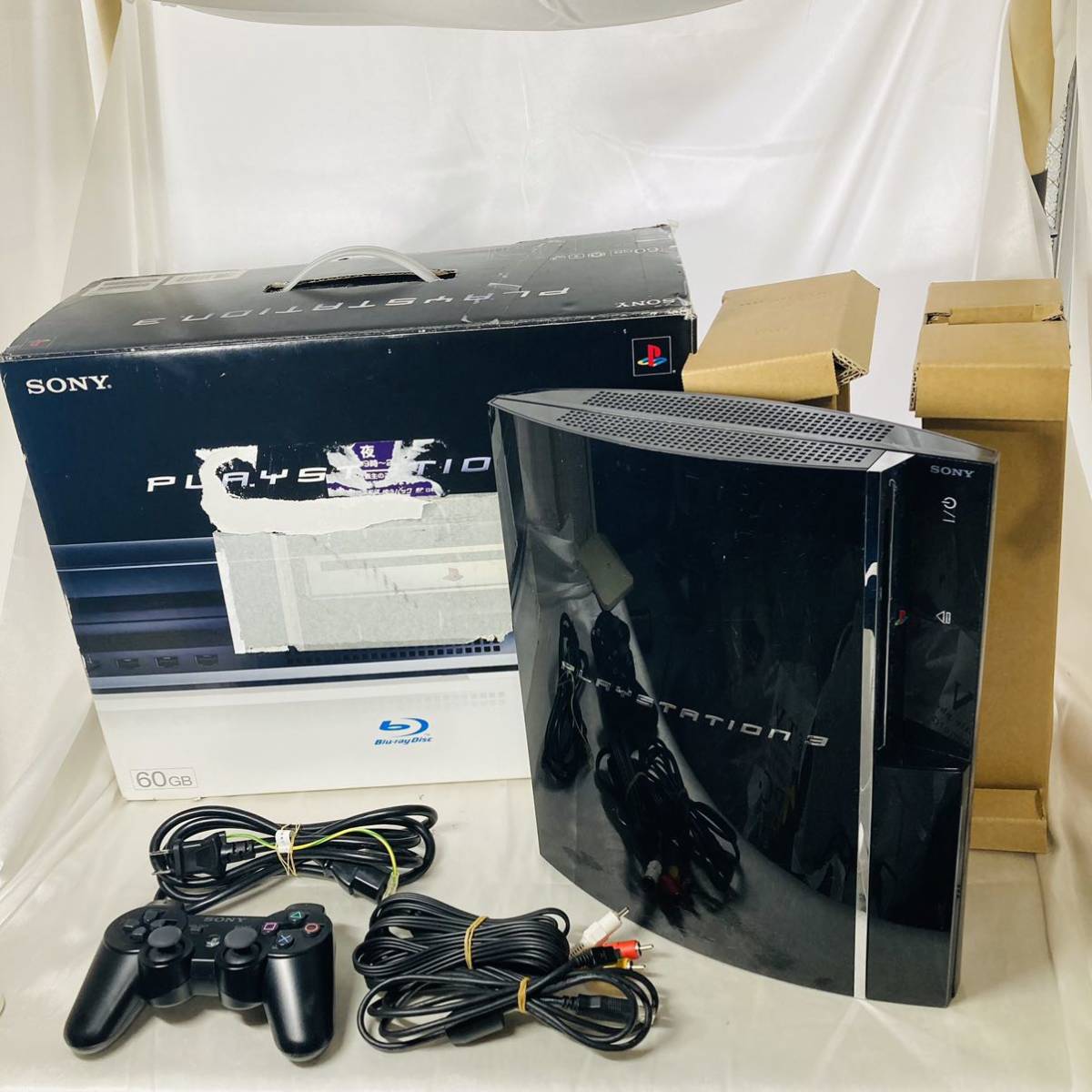 ★1円～ 動作確認済 SONY PS3 PlayStation3 本体 CECHA00 60GB 初期型 プレステ3 封印シール プレイステーション プレステ PS2 動作OK_画像1