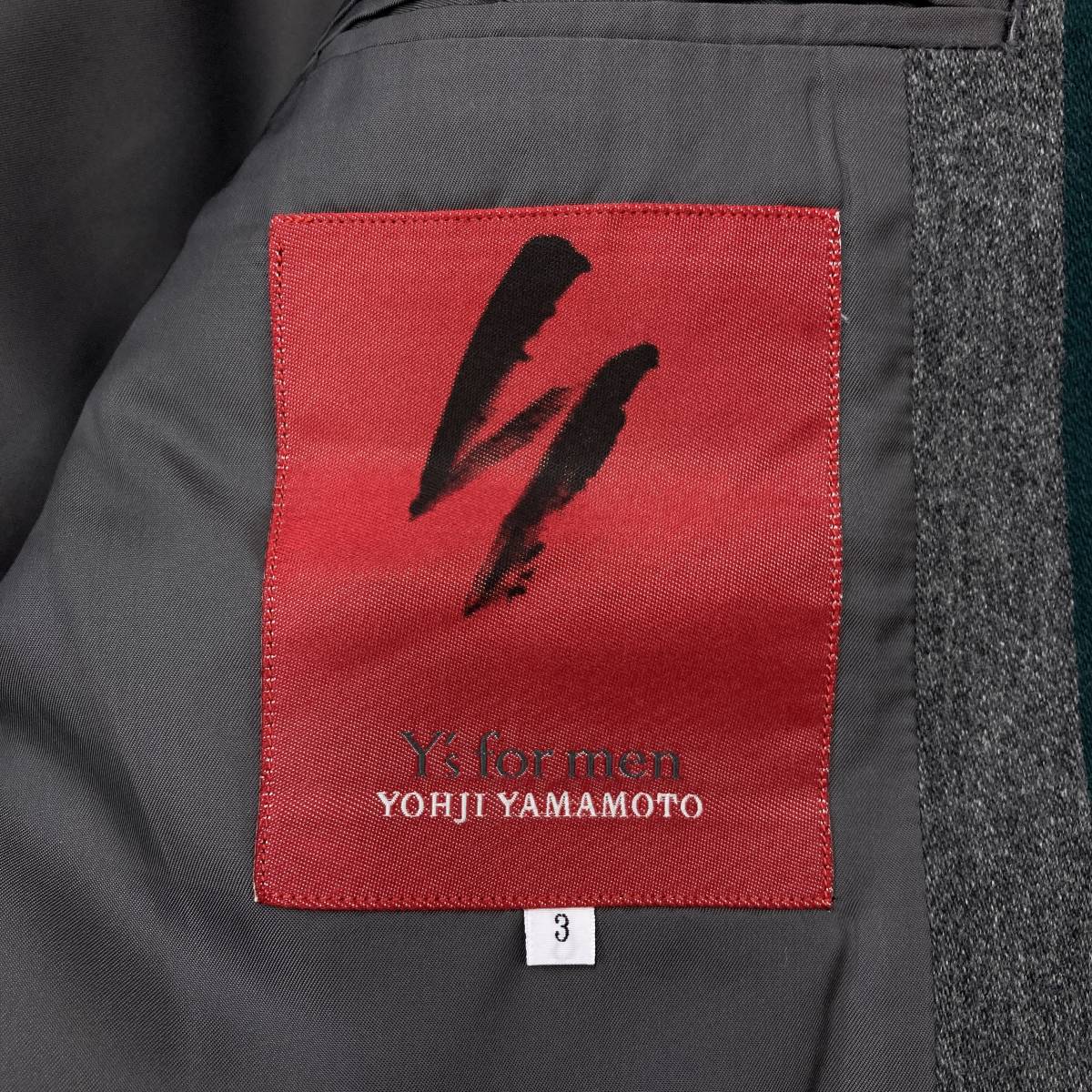 希少 赤タグ Y's for men ボーダー ストライプ テーラードジャケット ワイズフォーメン ブレザー Yohji Yamamoto VINTAGE archive 4010111