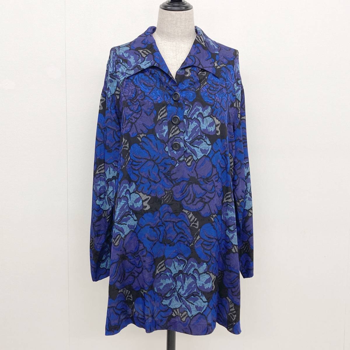  pre ta Porte 90s Christian Dior PRET-A-PORTER silk total pattern shirt blouse floral print 7 number Christian Dior VINTAGE archive 3120415