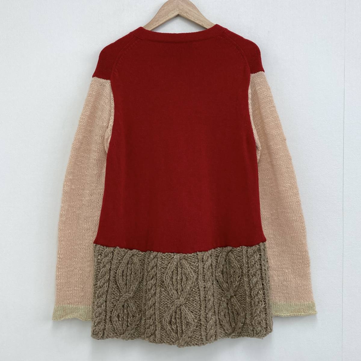 tricot COMME des GARCONS unusual material do King cable knitted cardigan Toriko Comme des Garcons sweater archive 4010328