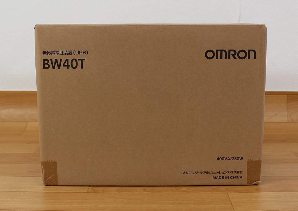 ◆未開封品◆ OMRON オムロン BW40T 無停電電源装置(UPS) ※正弦波 400VA/250W (2745476)_画像3