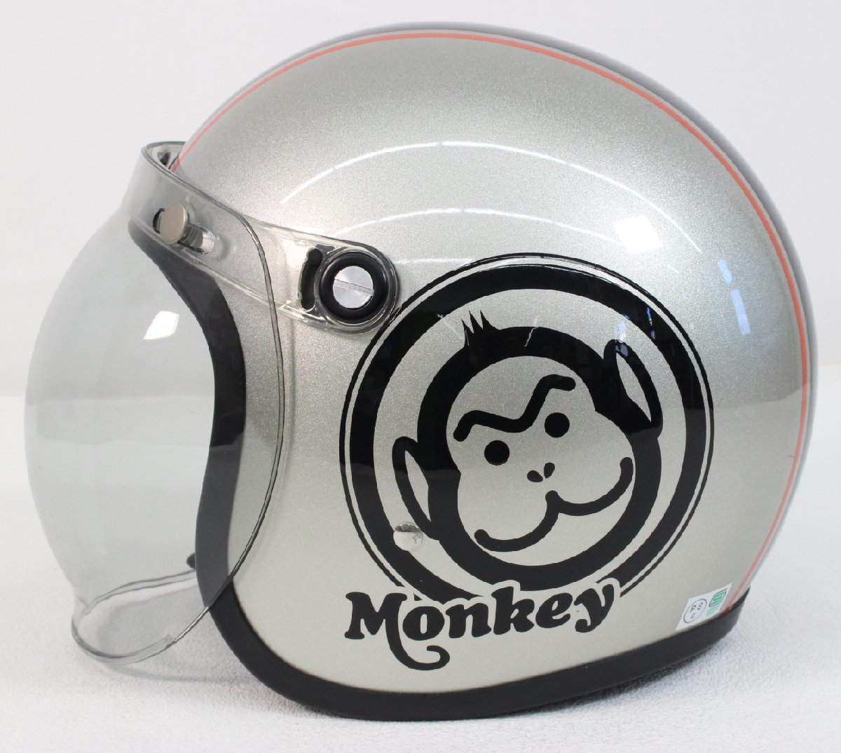 △現状品△ HONDA ホンダ Monkey モンキー ヘルメット シールド付きゼットタイプヘルメット ※サイズ：L 59-60cm未満 (2821953)_画像2