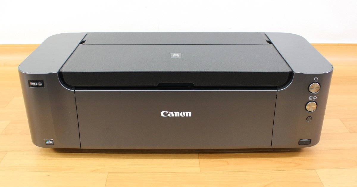 ◇現状品◇ Canon キャノン PIXUS Pro-10 インクジェットプリンタ ピクサス A3 傷み ※通電確認のみ（2771042）_画像2