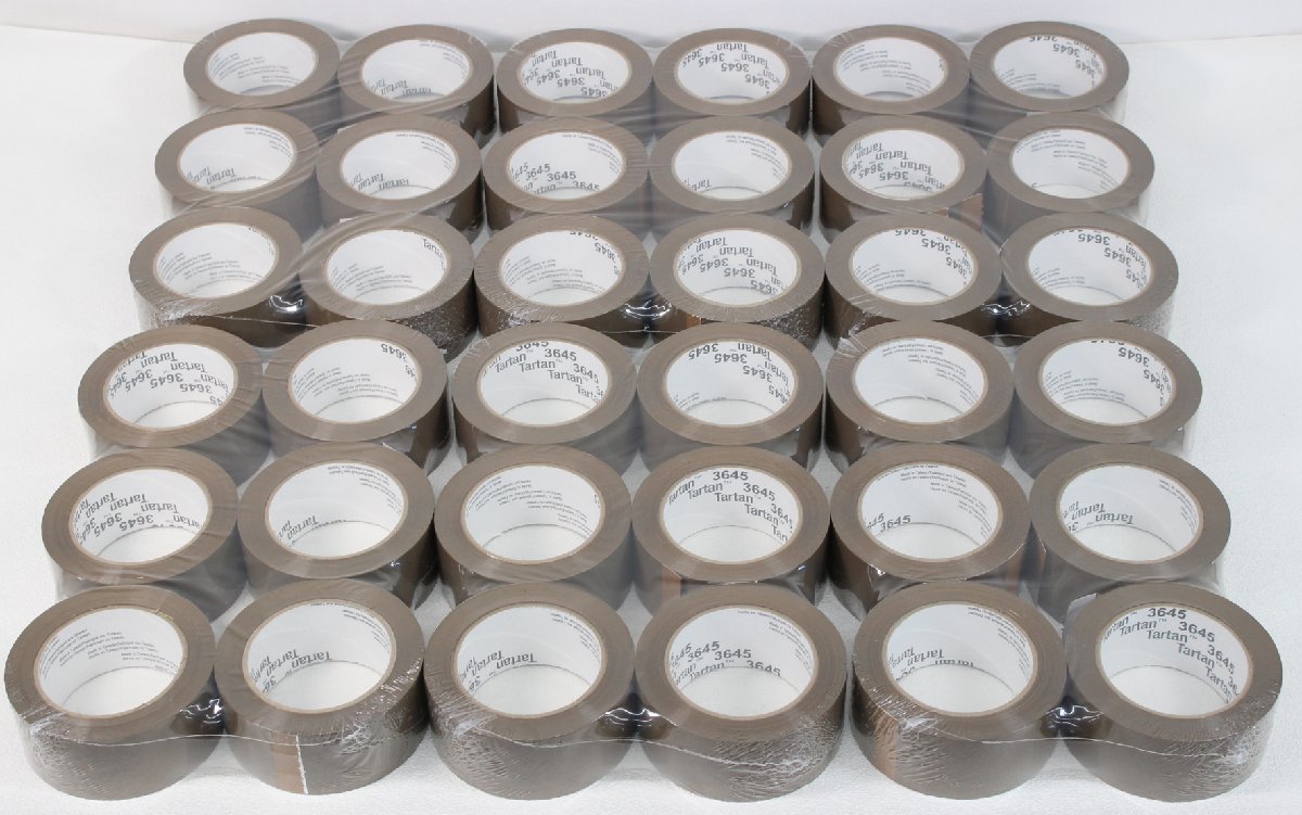 ◆未使用品◆ 3M Tartan Box Sealing Tape-Tan 小包包装テープ　48mm x 100m 36個 (2821946)_画像4
