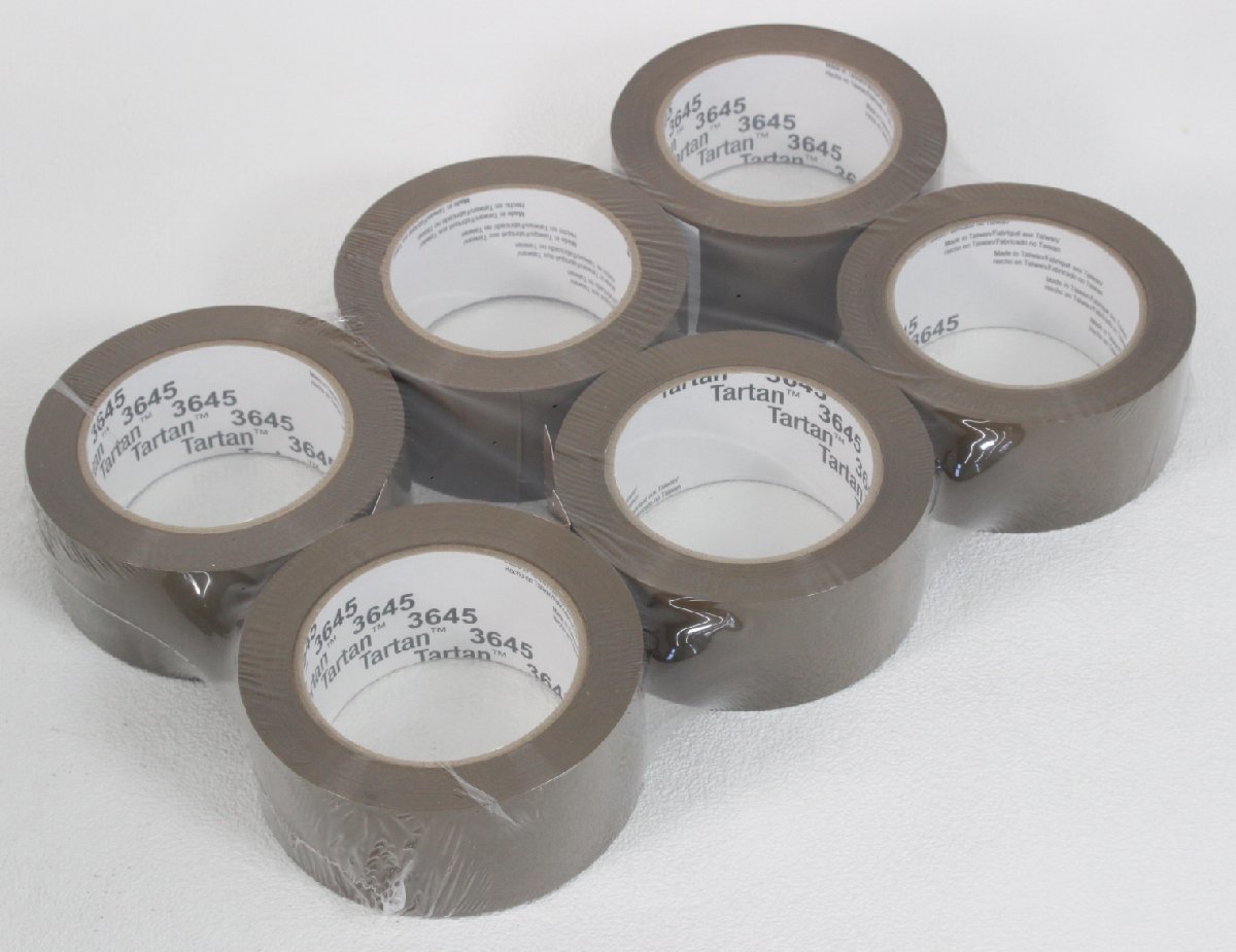 ◆未使用品◆ 3M Tartan Box Sealing Tape-Tan 小包包装テープ　48mm x 100m 36個 (2821946)_画像1