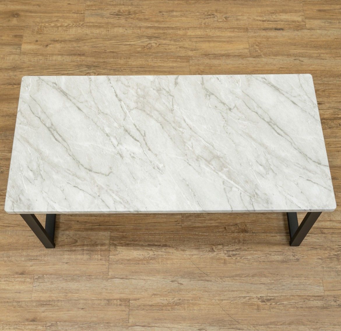 【新品 送料無料】センターテーブル　90×45 全2色　マーブル柄　大理石柄　ローテーブル　食卓机　PCデスク　フリーテーブル