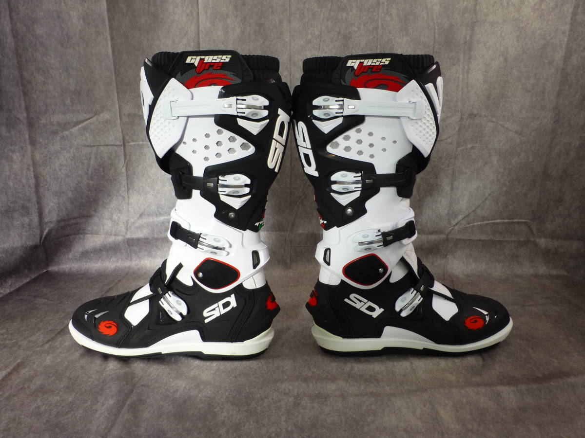 SIDI CROSSFIRE2 SRS WHITE/BLACK 別売エンデューロソール付属 サイズ EUR45 US11 UK10.5 JAP28 未使用の画像5