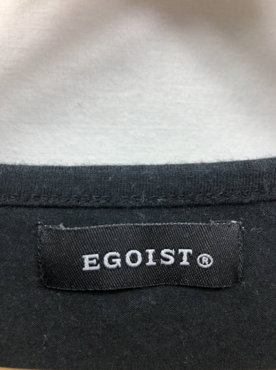 EGOIST 半袖 Tシャツ 英字プリント レディース ブラック エゴイスト 24012602_画像3