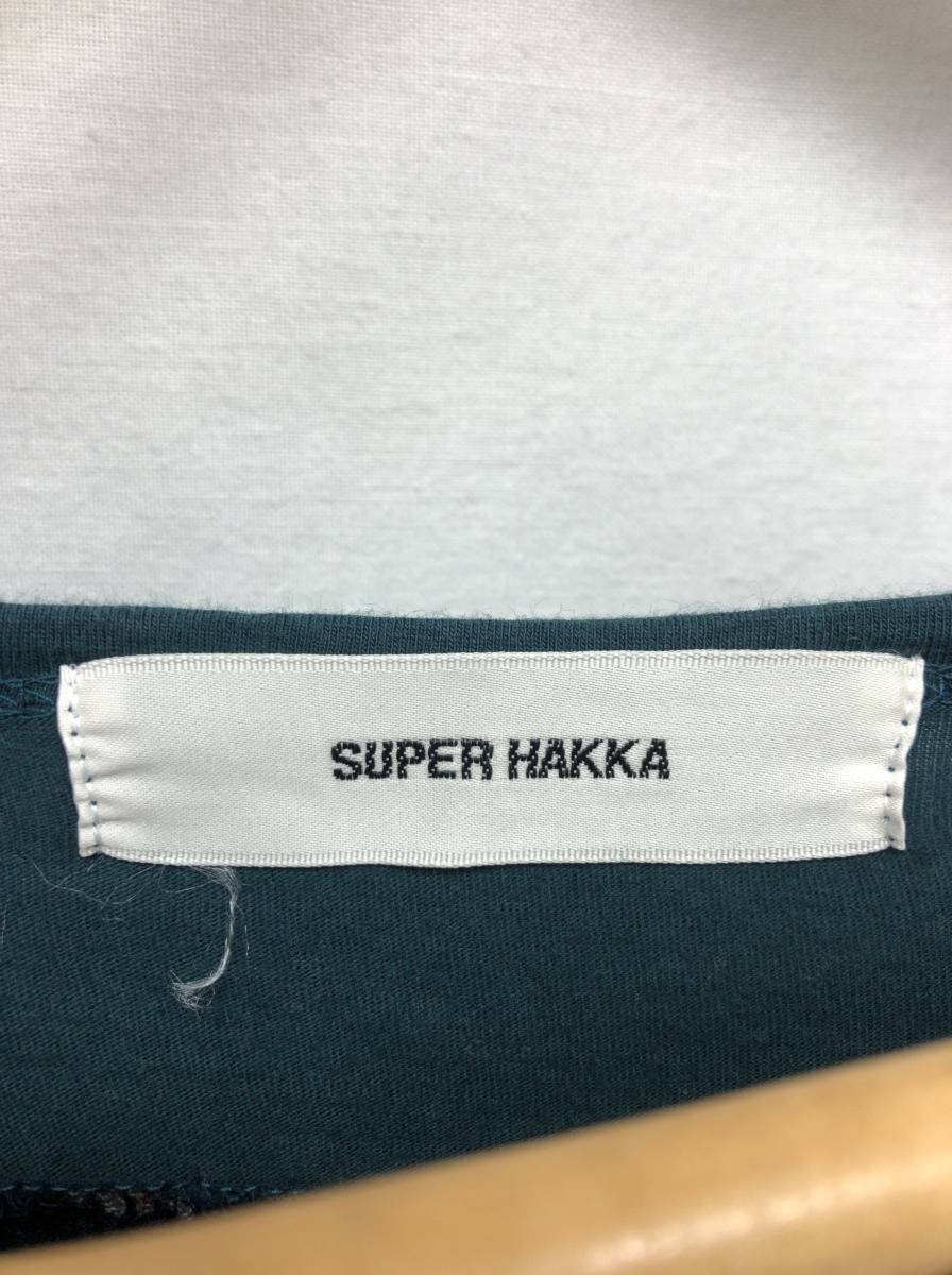 SUPER HAKKA. minute sleeve One-piece floral print green x navy series Super Hakka 24012602