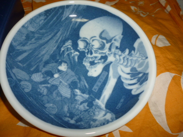 未使用 ユニクロ 江戸浮世絵 歌川国芳 陶器製 豆皿の画像3