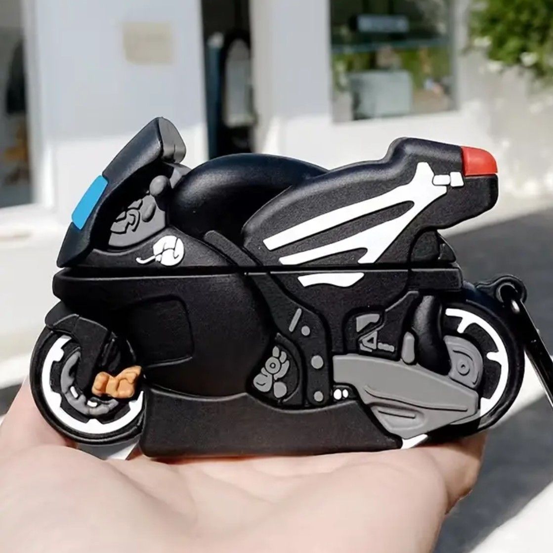 ② 新品 バイク型 AirPods 第3世代用 シリコンケース エアポッズ ワイヤレスイヤホン