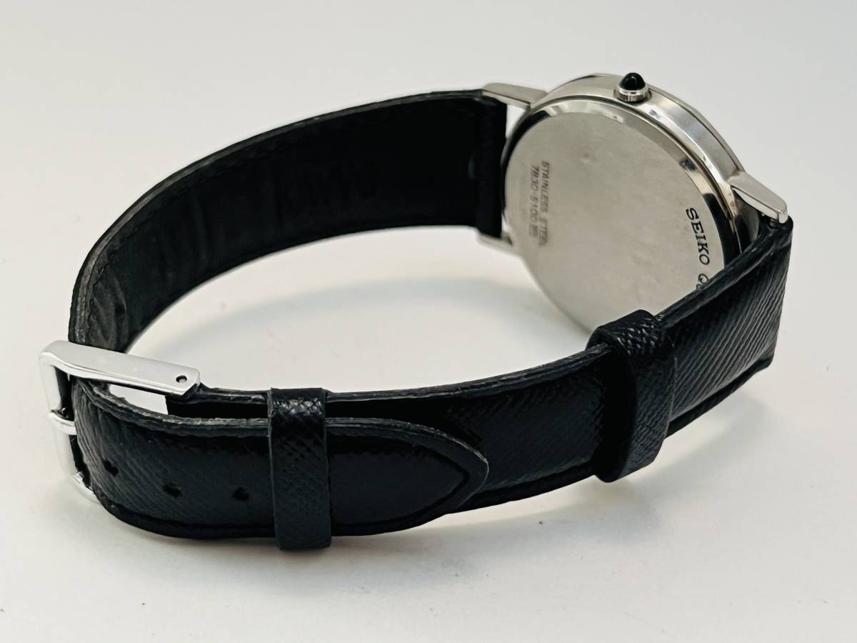 希少　動作未確認　 SEIKO セイコー アシエ 7830-5100 オールドクオーツ 2針 シルバー クオーツ メンズ 腕時計 アンティーク ヴィンテージ_画像6