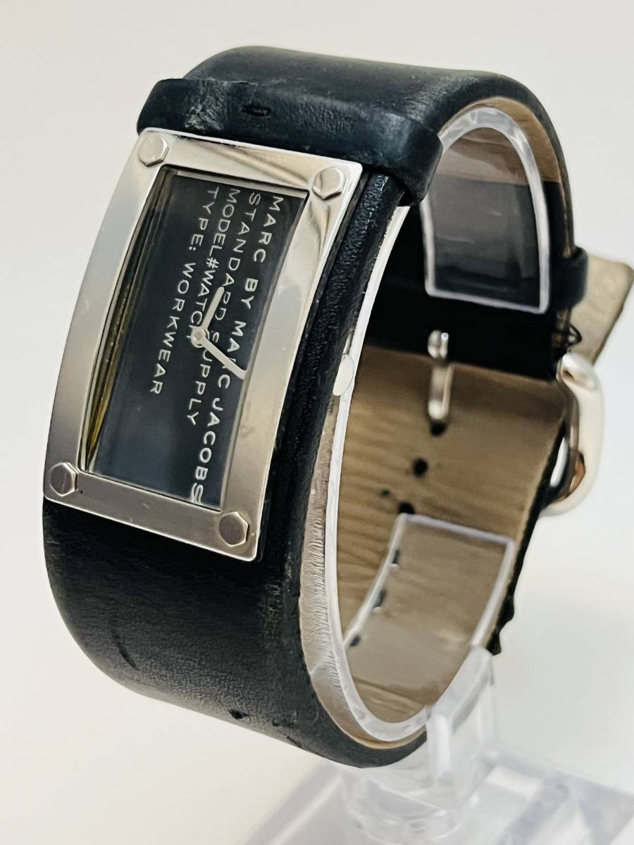動作未確認　マークバイマークジェイコブス 腕時計 リスト型 MBM2027 ブラック文字盤 メンズ MARC BY MARC JACOBS 箱_画像3
