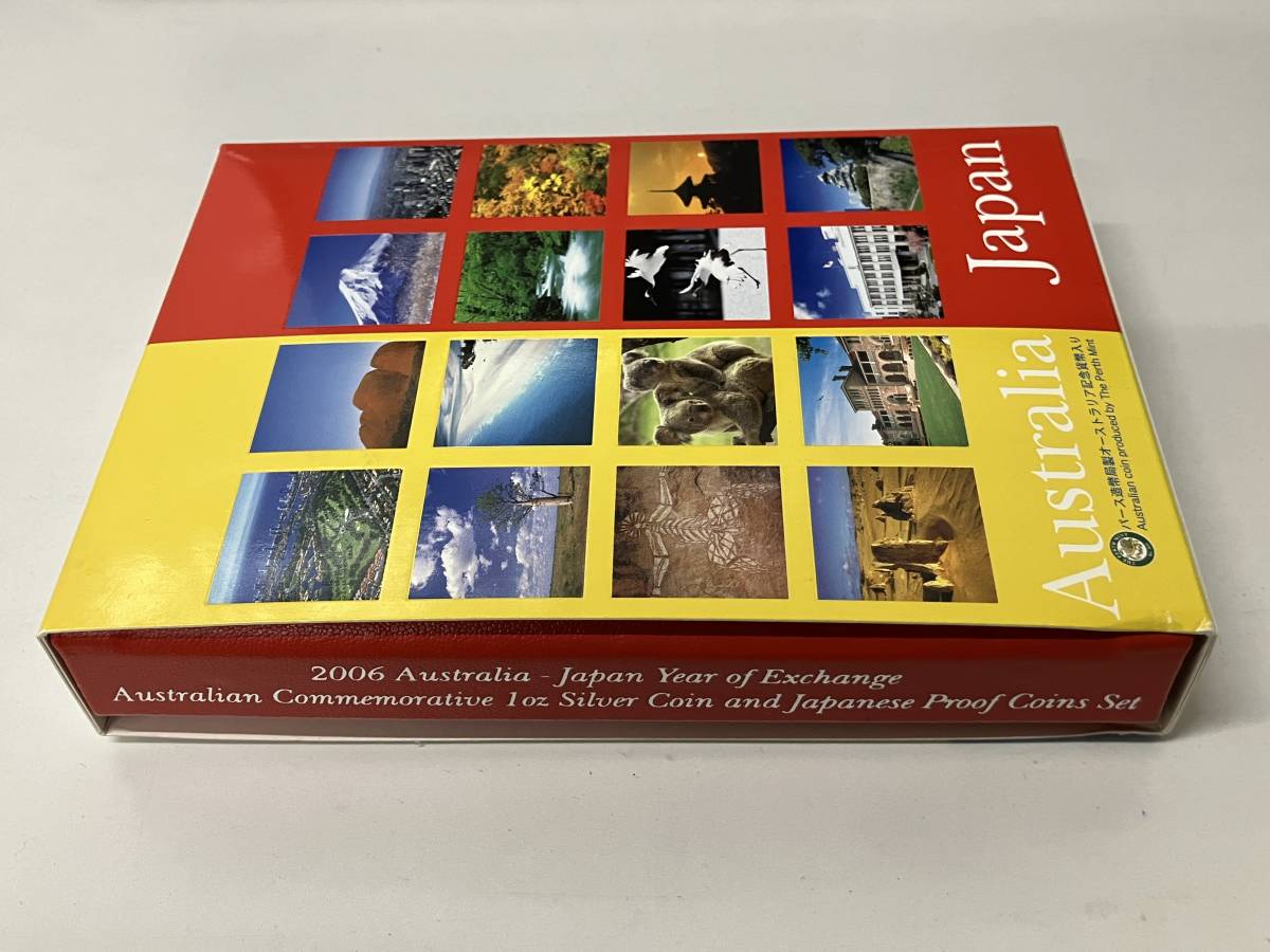 M0108U02 未使用 日豪 交流年 2006 プルーフ 貨幣セット オーストラリア ミント 造幣局 平成18年 カンガルー_画像10