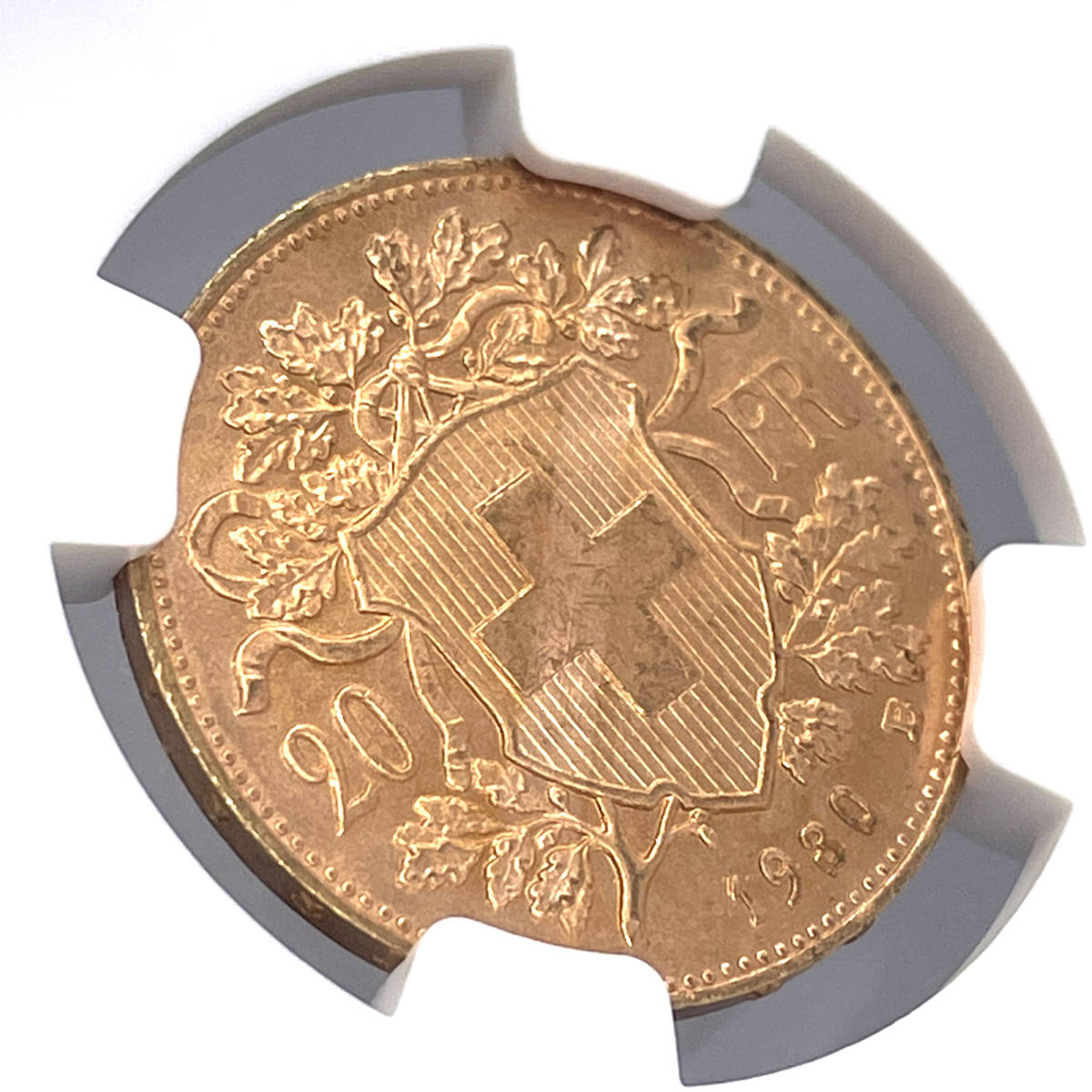 ★高鑑定 アルプスの少女★ MS67 1930 TOP3 ブレネリ ヘルベティア スイス 20フラン 金貨 PCGS NGC アンティーク コイン 硬貨