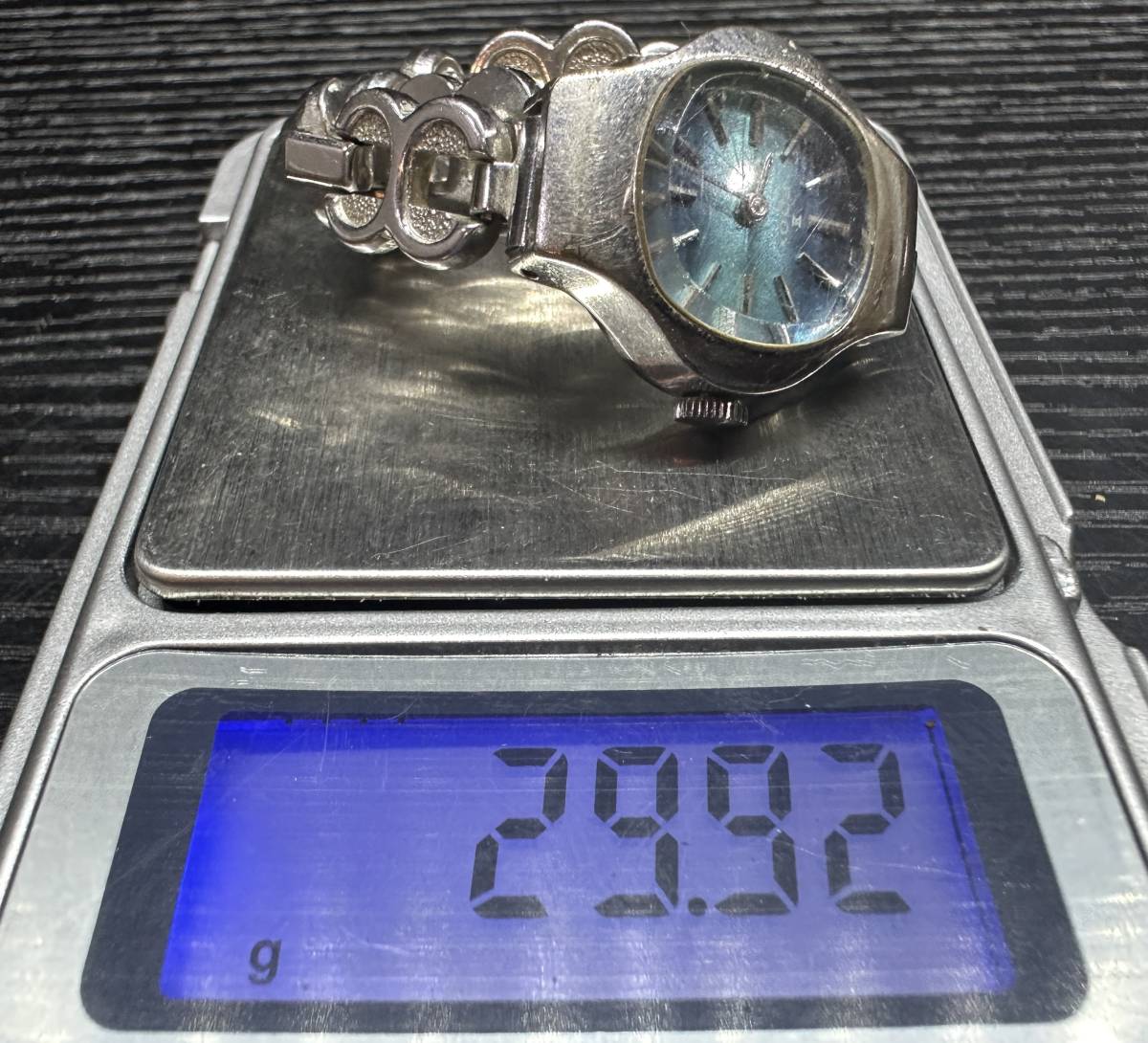 腕時計 EDOX 17 SEVENTEEN JEWELS / 8チェーン Bear エドックス ベアー 29.92g レディース WA002③_画像9