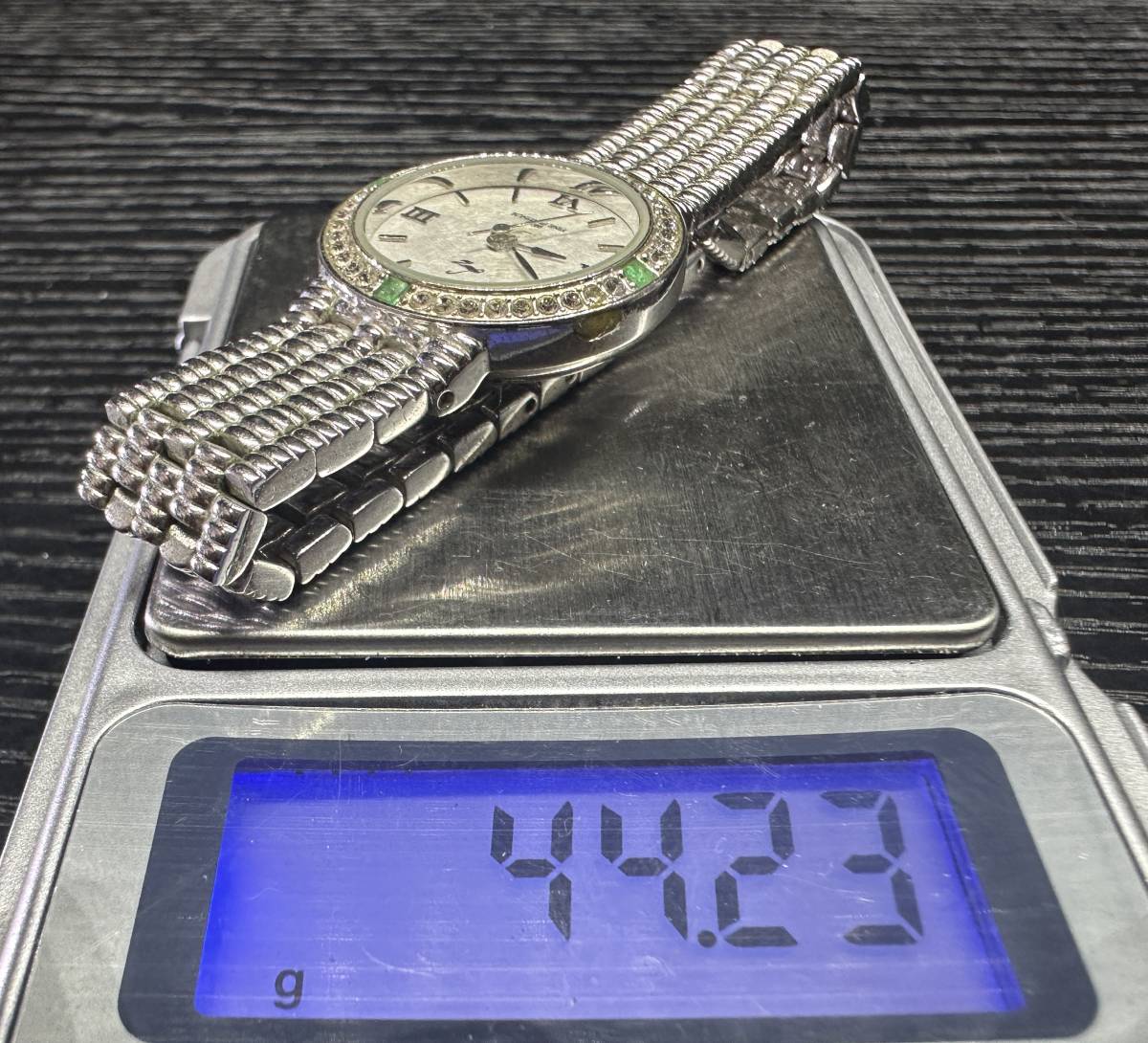 腕時計 LZ-106 999.5 FINE PLATINUM NO JEWELS Y121E PLATED JEWELLRY COLLECTION WATER RESISTANT リズ 44.23g レディース WA012_画像9