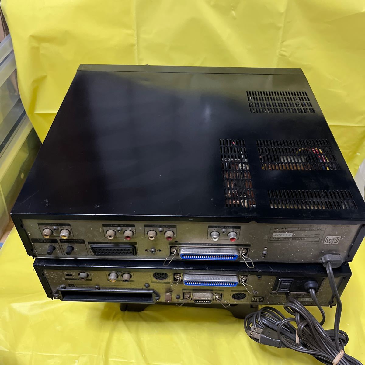 SONY/ソニー　MSX HB-F900／AVクリエーター HBI-F900 通電OK 接続ケーブル付き　ジャンク扱い_画像6