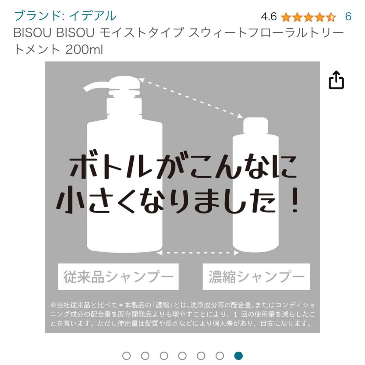 BISOU BISOU モイストタイプ スウィートフローラルトリートメント 200ml 濃縮トリートメント　数回使用