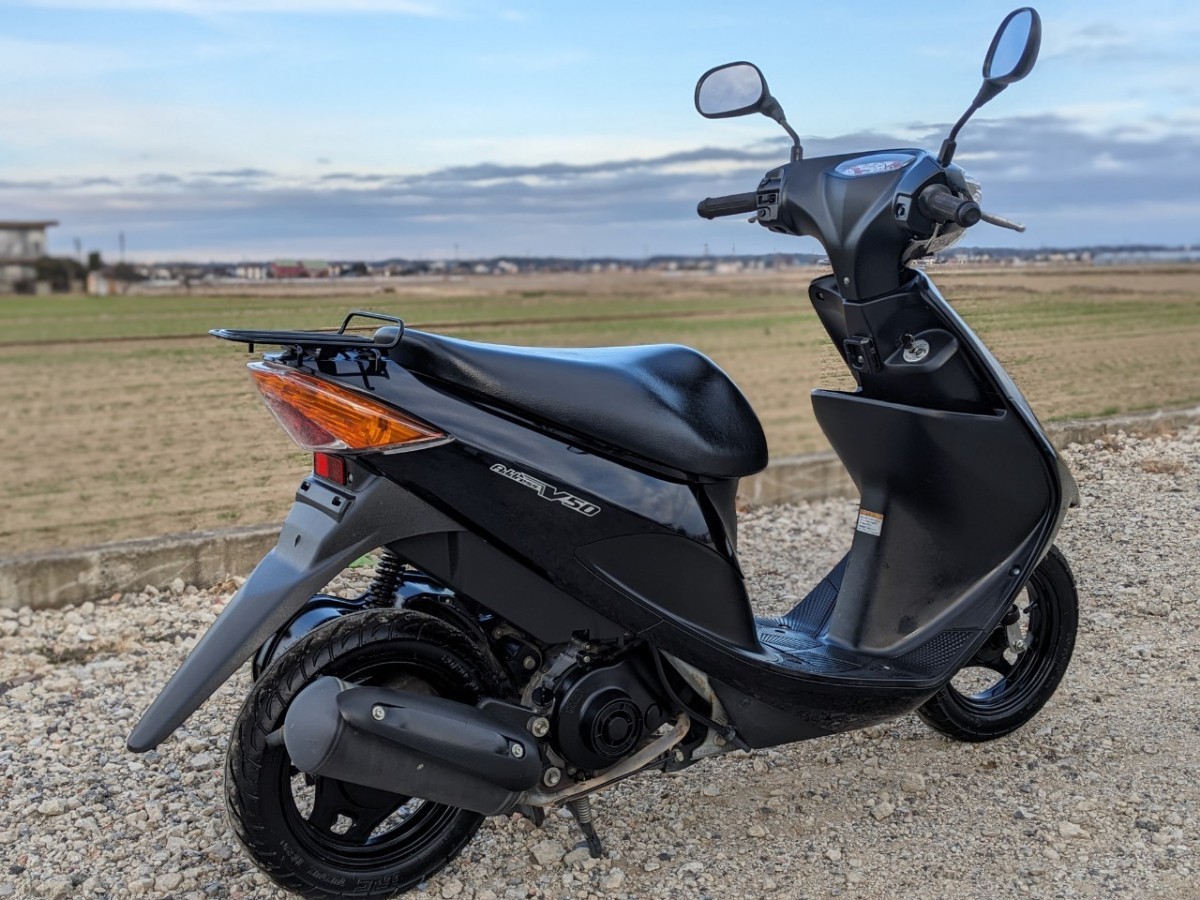 スズキ アドレスV50 CA4BA 黒 17966km セル始動 50cc 原付_画像3