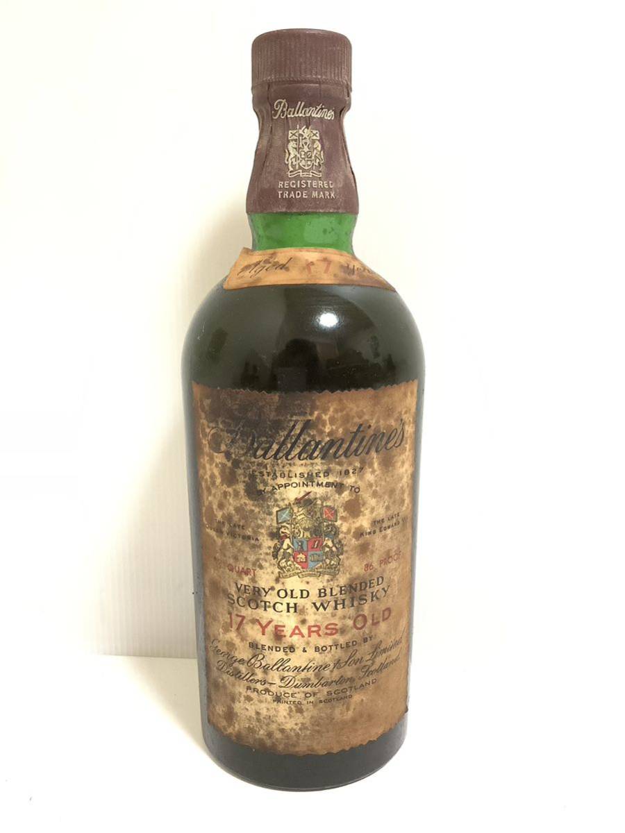 コレクター必見!! 別途ヴィンテージ古酒出品中!! 1円スタート♪ Ballantine バランタイン 17年 ベリーオールド 未開封品 売り切り ③_画像1