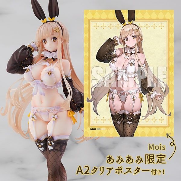 新品未開封　あみあみ限定特典付　Mois(モア)ちゃん1/6スケール完成品　下着　ランジェリー　セクシー　美乳　バニー　フィギュア