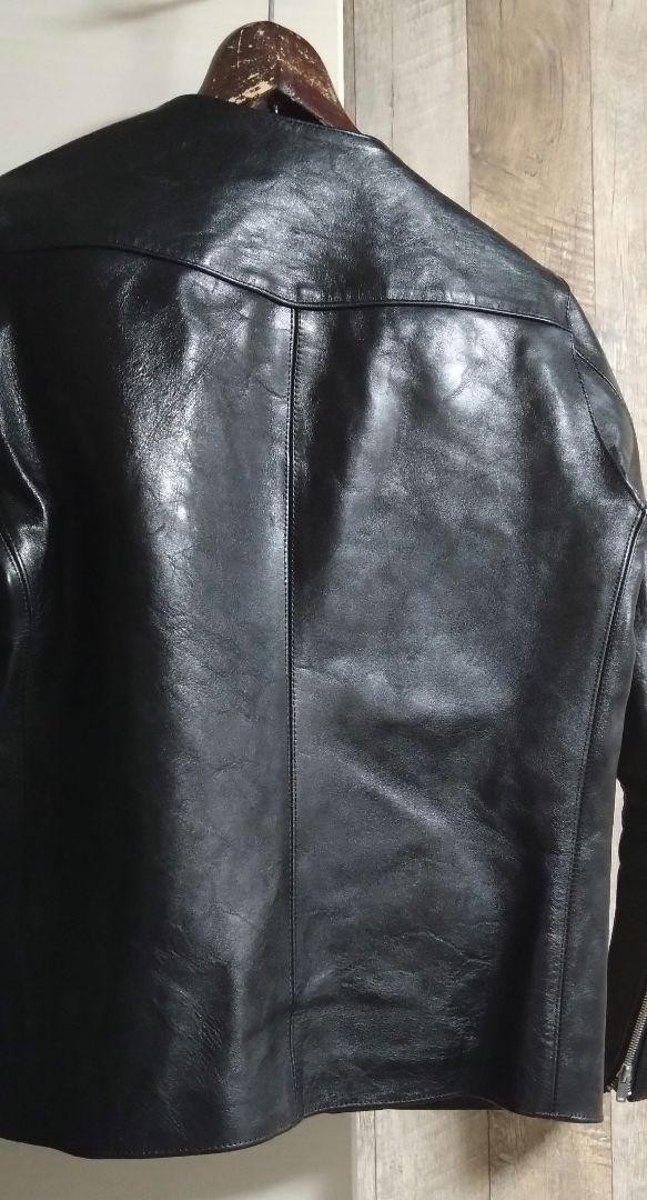 [ beautiful goods ]FINE CREEK Bud Heavy Weightbado36 black fine k leak leather jacket no color S Horse Hyde 