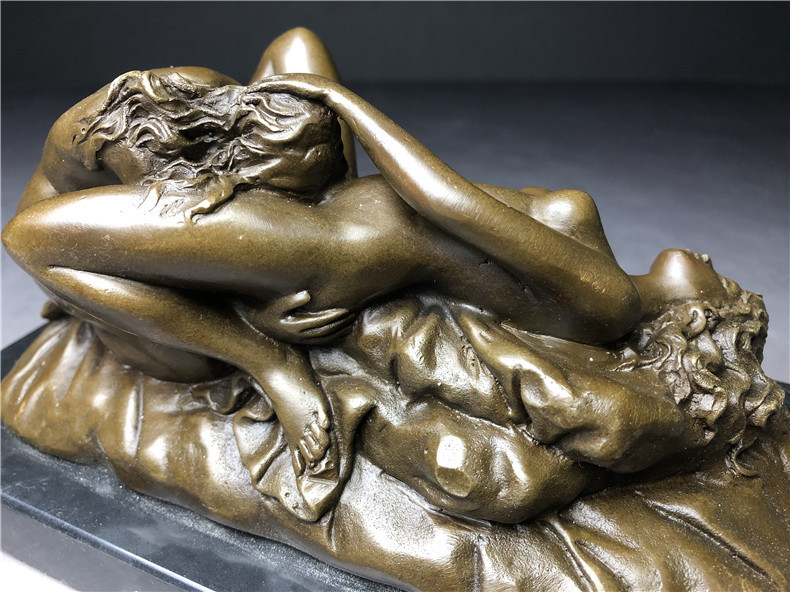 銅製　西洋美術 ブロンズ 女性像 　女神　ヌード　女性　少女　美人　裸婦　仏像　置物　重さ約2098ｇ_画像7