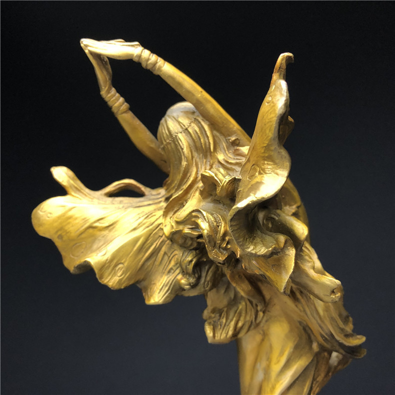 銅製　西洋美術 ブロンズ 女性像 　天使　女神　ヌード　女性　少女　美人　裸婦　仏像　置物　重さ約2088ｇ_画像9