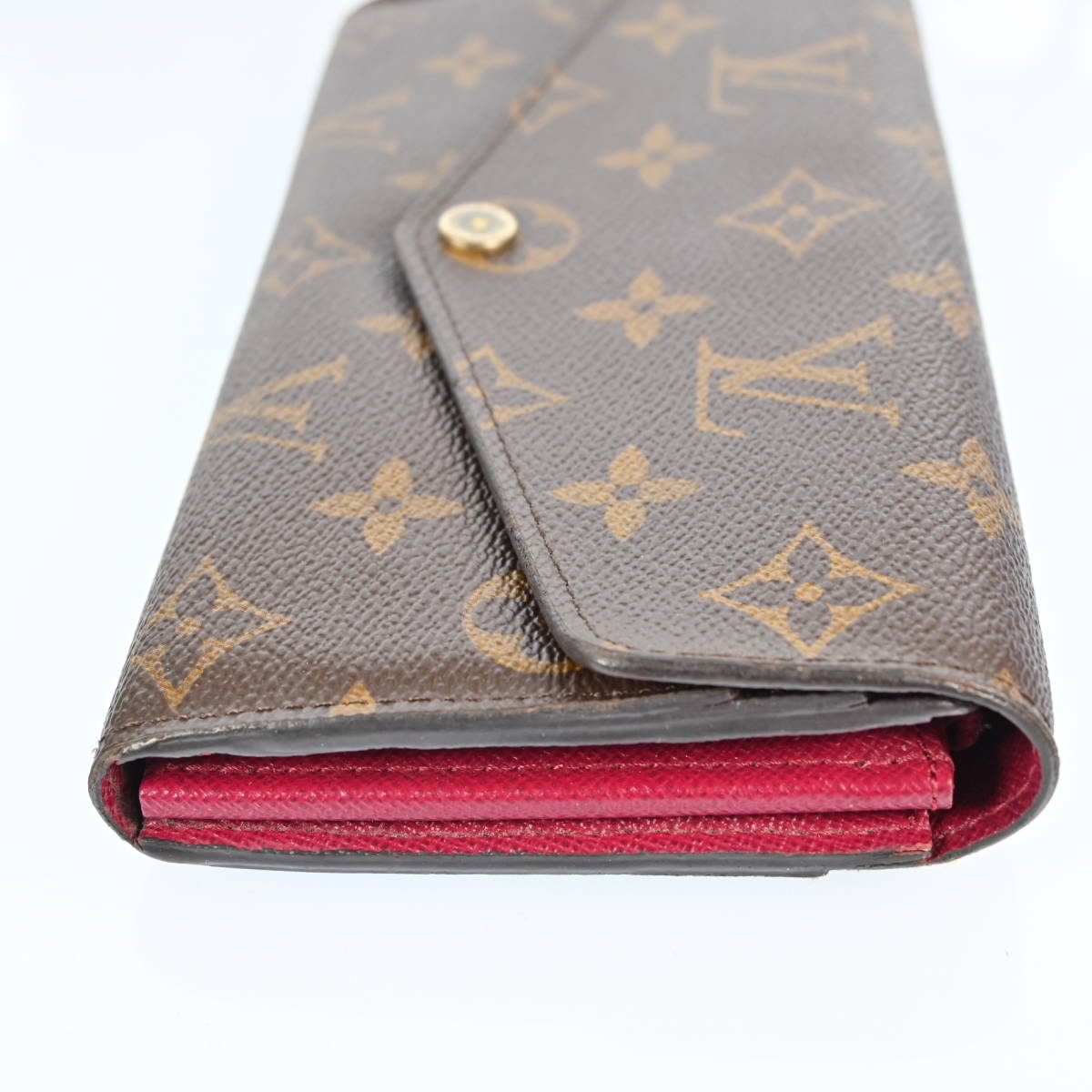 新型　ヴィトン　モノグラム　ポルトフォイユ　サラ　長財布　LOUIS VUITTON 二つ折り　レッド 　財布　J1671AJ601