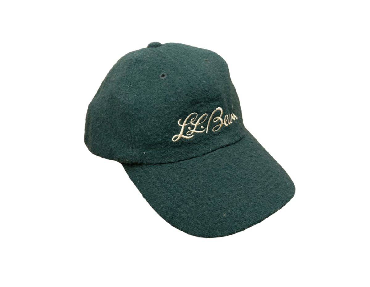 80s L.L.BEAN WOOL SNAPBACK 筆記体 ロゴ ウール キャップ CAP USAビンテージ 帽子 エルエルビーン
