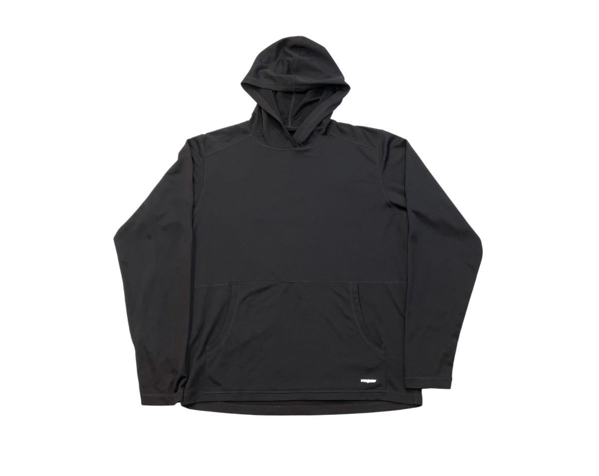 廃盤 PATAGONIA ライトウェイト サンフーディ パーカー ブラック パタゴニア ブラック シンチラ 希少品 surf フィッシング 90s USAの画像1