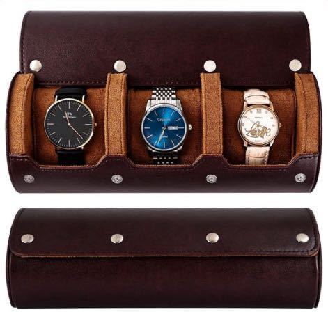 腕時計 ケース 時計ケース 3本 腕時計 収納ケース 腕時計トラベルケース ウオッチケース　スライドタイプ　最終価格_画像5