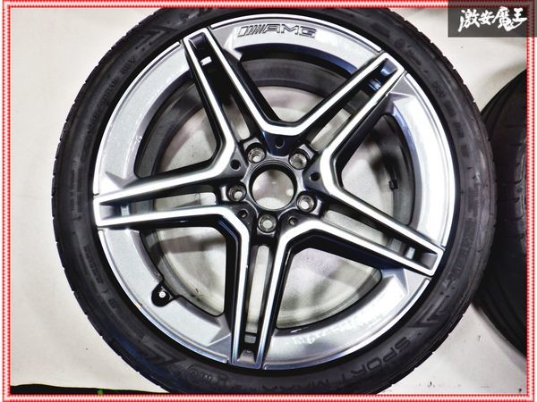 美品!! 純正 AMG CLSクラス 19インチ 8J +33 9J +28 5穴 PCD112 ホイール ダンロップ SPORT MAXX RT2 245/40R19 98Y 275/35R19 100Y タイヤ_画像3