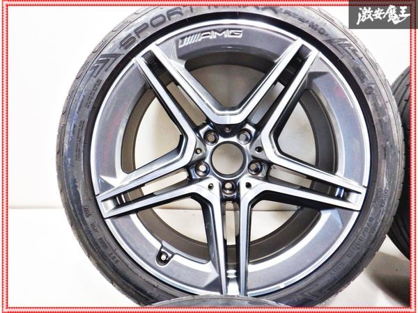 美品!! 純正 AMG CLSクラス 19インチ 8J +33 9J +28 5穴 PCD112 ホイール ダンロップ SPORT MAXX RT2 245/40R19 98Y 275/35R19 100Y タイヤ_画像2