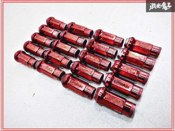 epman 5 hole for wheel nut long nut M12×P1.25 20 piece red red all-purpose immediate payment shelves D9K