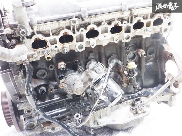 ◆実動外し! クランキング確認済み!◆ 保証付 トヨタ純正 JZA80 スープラ 2JZ-GE NA AT オートマ 前期 エンジン本体 棚Q1の画像3