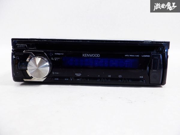 KENWOOD ケンウッド CD USB デッキ プレイヤー レシーバー U383U 1DIN カーオーディオ 棚C4_画像1