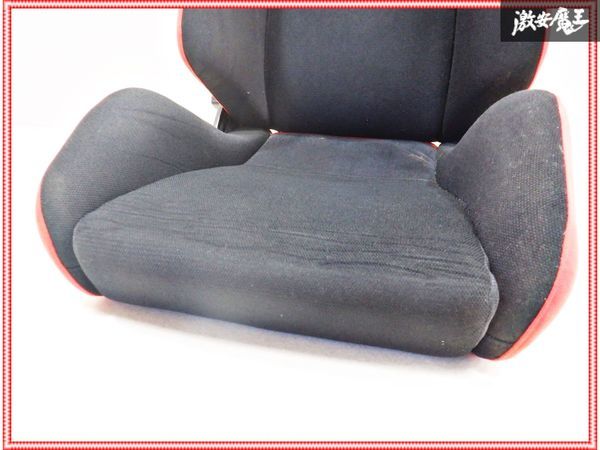 RECARO レカロ SR3 SR-3 シート セミバケ セミバケットシート 両側三角ダイヤル式 レッド リクライニング機能の動作確認済みです。_画像6